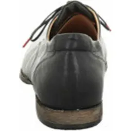 THINK! Schnürschuhe Guru chromfrei gegerbte nachhaltige Halbschuhe, SCHWARZ 0010