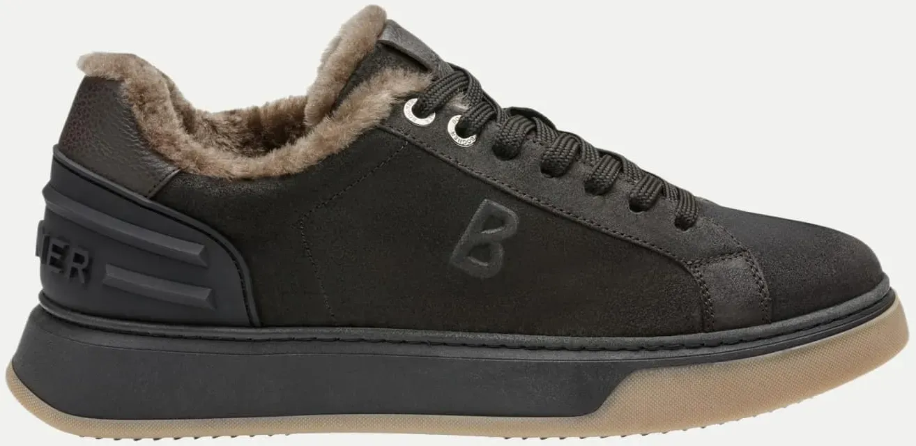 Sneaker Milan mit Lammfellfutter Schwarz 45