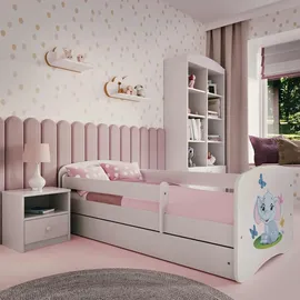 raumhirsch furniture Kinderbett Elefant 80 x 180 cm Holzwerkstoff weiß