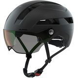 Alpina Soho Visor V Fahrradhelm, Black Matt, 55-59