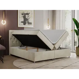 MKS Meble Boxspringbett 180 x 200 cm H4 Beige