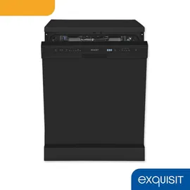 Exquisit GSP6314-030C Geschirrspüler (freistehend, 600 mm breit, Schwarz)