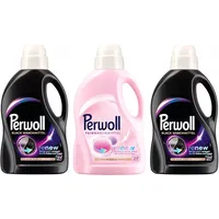 PERWOLL Flüssig Set 3x 27 WL (81WL) 2x Black & 1x Für Wolle & Feines 3x 1,35l