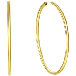 Paar Creolen FIRETTI "Schmuck Geschenk Gold 333 Ohrschmuck glänzend, verschiedene Größen" Gr. 15, gold (gelbgoldfarben), Ohrringe, Damen, 15, Gelbgold 333