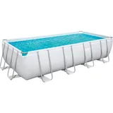 BESTWAY Power Steel Frame Pool Set 549 x 274 x 122 cm inkl. Sandfilteranlage 56466