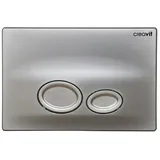 Creavit Drop WC Betätigungsplatte 2-Mengen-Spülung Chrom Matt