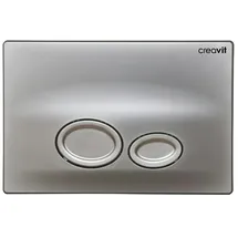 Creavit Drop WC Betätigungsplatte 2-Mengen-Spülung Chrom Matt