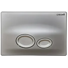 Creavit Drop WC Betätigungsplatte 2-Mengen-Spülung Chrom Matt