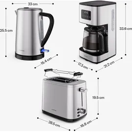 Klarstein Verosteel 1,7 l Silber