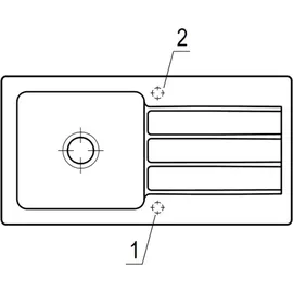 Villeroy & Boch Architectura 60 fossil + Handbetätigung