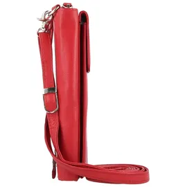 GREENBURRY Nappa Handytasche RFID Leder 8 cm | rot