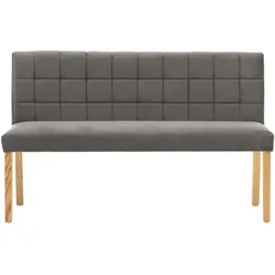 vidaXL Bank 140 cm Grau Samt