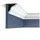 Orac Decor CX123 Axxent Stuck Eckleiste Duropolymer 200 x 8 x 8 cm