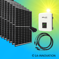 Solaranlage 5000Watt Komplettpaket 5 KW Solar Anlage dreiphasige Netzeinspeisung