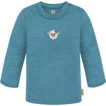 normani Outdoor Sports Baby Merino Longsleeve Taupo in Blau | Gr.: 86/92