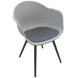 Gravidus Gartenstuhl 61 x 56 x 74 cm grau 4 St.