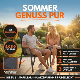 Albatros Kuba Gartenstühle 4er Set