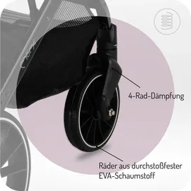 MOMI ESTELLE DAKAR Buggy in Grau/Grün - leicht, wendig, Offroad fähig - Grau,