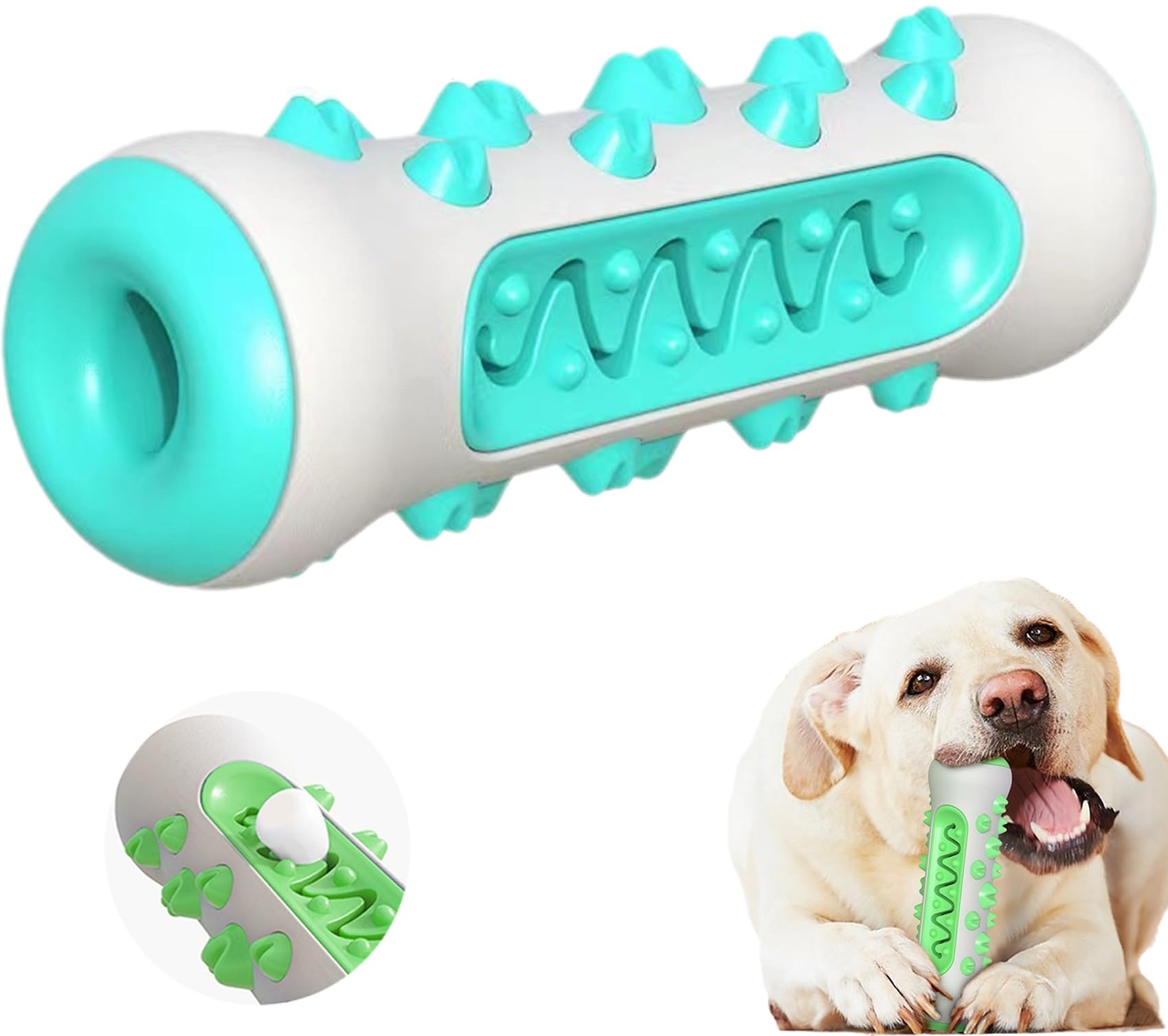 YODAOLI The Poochchew, Pooch Chew Dental Toy, 360° Dog Toothbrush Chew Toy, Dog Teeth Cleaning Toys Provides A Deep Clean (Blue)