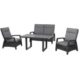 Siena Garden Taranto Loungeset grau/blau