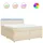 vidaXL Boxspringbett 180 x 200 cm Creme
