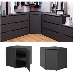 Vicco Eckkommode Sideboard Mehrzweckschrank Ruben Anthrazit Kleiderschrank Tür