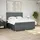 vidaXL Boxspringbett 180 x 200 cm Dunkelgrau