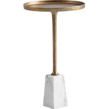 Wohnling WL7.207 Beistelltisch Echter Marmor / Metall 30x30x55 cm