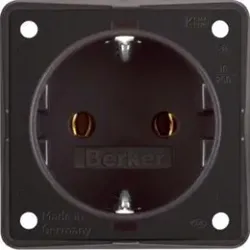 Berker 947782501 Steckdose SCHUKO Integro Einsätze braun