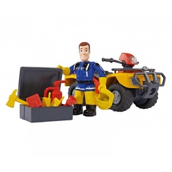 SIMBA Spielzeug-Quad Feuerwehrmann Sam Quad Mercury mit Figur, Zubehör, Spielfigur, Feuerwehr, Spielfahrzeug
