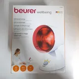 Beurer IL 35 Infrarotlampe, wohltuendes und wärmendes Infrarotlicht mit 3-stufigem Timer, 5 Neigungswinkeln, Lockerung von Muskeln und Linderung von Verspannungen, 1 Stück , Weiß