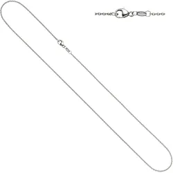 Kette ohne Anhänger JOBO, grau (platin 950), Halsketten, Damen, Platin 950, L: 50cm, Ankerkette 950 Platin 50 cm 1,5 mm
