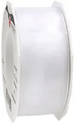 PRAESENT Organza 6074025-001 Weiß 40 mm x 25 m 2 Stück
