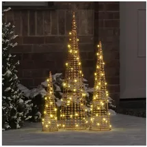 vidaXL Weihnachtsbaum mit Beleuchtung Warmweiß 80 cm