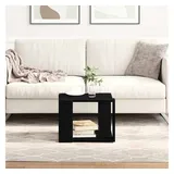 vidaXL Couchtisch Schwarz Eiche 40 x 40 x 30 cm
