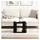vidaXL Couchtisch Schwarz Eiche 40 x 40 x 30 cm