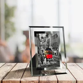 luxuskollektion Bilderrahmen 10x15cm 2er Set Glas Hochzeit Geschenk