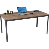 Mades Schreibtisch Nova, 140x70x75 cm, Nussbaum Nachbildung/anthrazit