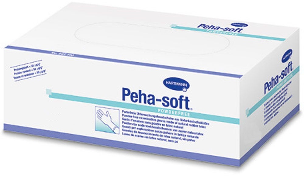 Peha-soft® powderfree École des mains d'examen en latex taille XS 100 pc(s) gant(s)