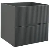 Jungborn Waschbeckenunterschrank SEDICI BxHxT 60 x 57 x 50 cm Frontfarbe schwarz