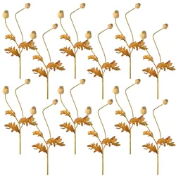 CREATIV green künstliche Pflanze Mohnzweig, 74cm, natur, 12er Set