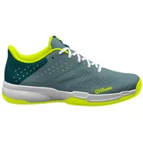 Wilson Kaos Stroke 2.0 Tennisschuh, Herren, Gr. 49 1/3, Blaugrau/Petrol/Gelb (Stormy Sea/Deep Teal/Safety Yellow)