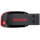 SanDisk Cruzer Blade 16 GB schwarz/rot USB 2.0