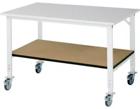 Rau Fahrbarer Arbeitstisch (HV) Tom KM-01, B1500xT1000xH910-1230mm, M-Platte-22mm