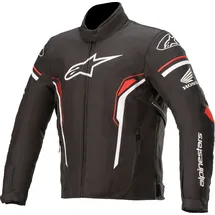 Alpinestars T-SP-1 Wasserdichte Motorrad Textiljacke, schwarz-weiss-rot, Größe XL