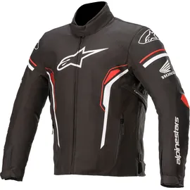 Alpinestars T-SP-1 Wasserdichte Motorrad Textiljacke, schwarz-weiss-rot, Größe XL
