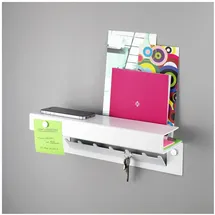 enjoy design Schlüsselbrett Hello 34,0 x 12,0 cm Weiß