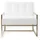 s-style möbel Loungesessel Elfriede Bouclé 84 x 81 x 89 cm Weiß/Gold
