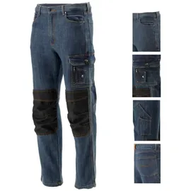 TRIZERATOP Arbeitshose, Strech Jeans, marine/schwarz Größe M