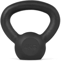 Athlyt Kettlebell Kugelhantel aus Gusseisen 4 kg schwarz